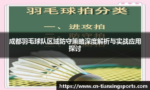 成都羽毛球队区域防守策略深度解析与实战应用探讨